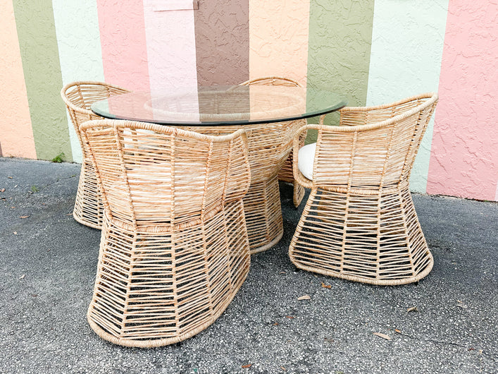 Coastal Seagrass Dining Set