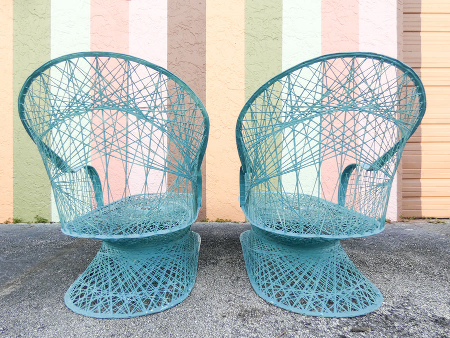 Pair of Fab Webspun Chaises
