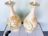 Pair of Yellow Flower Lamps