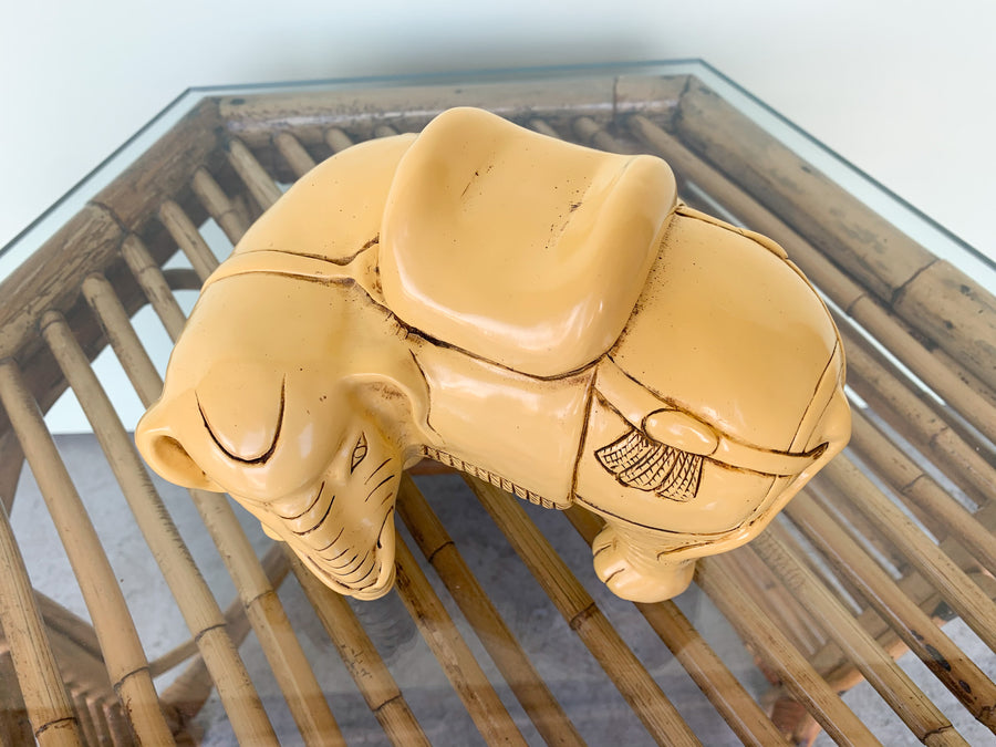 Pair of Yellow Elephants