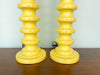 Pair of Whimsical Yellow Lamps