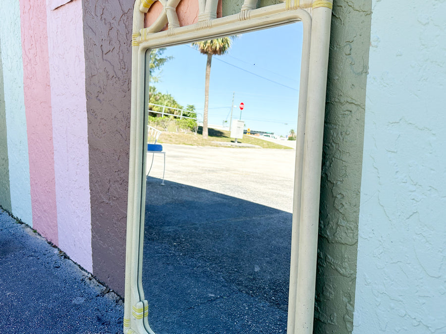 Faux Bamboo Mirror
