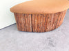 Pencil Reed Rattan Curved Bench