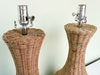 Pair of Cute Wicker Lamps