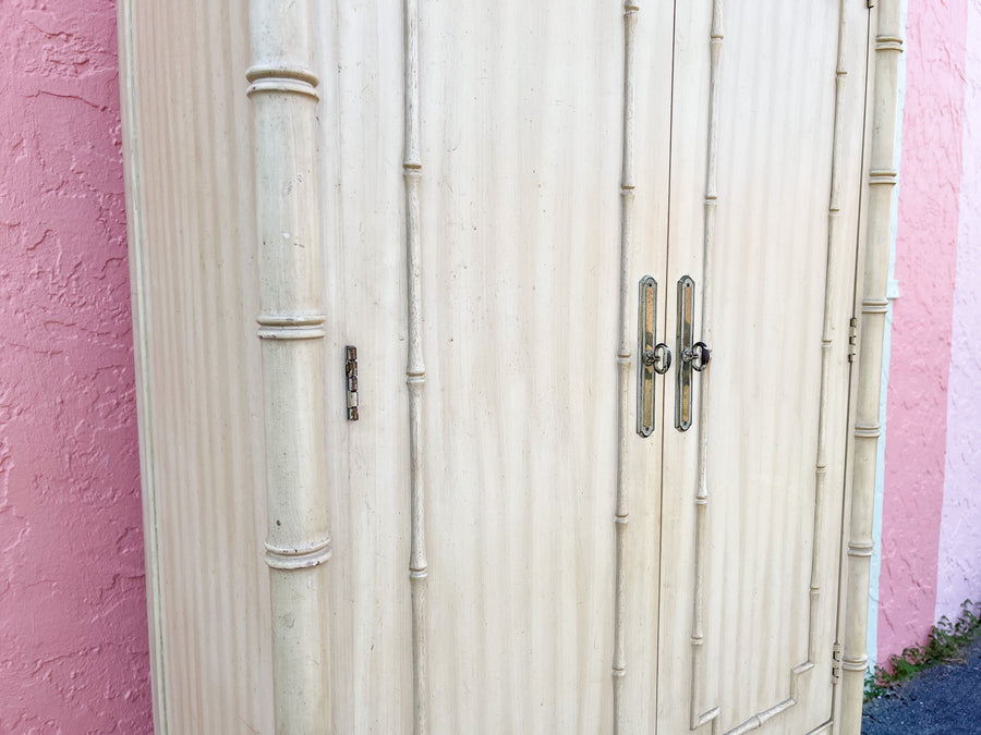 Warehouse Wednesday Sale: Faux Bamboo Thomasville Cabinet