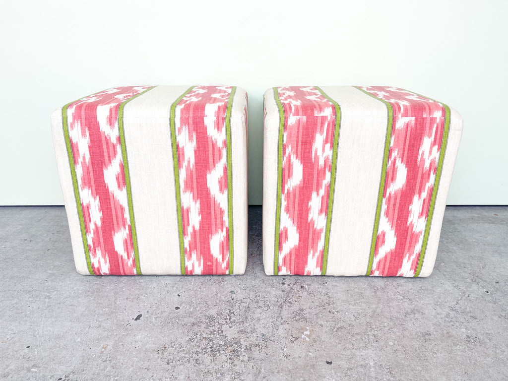 Pair of Cube Ottomans