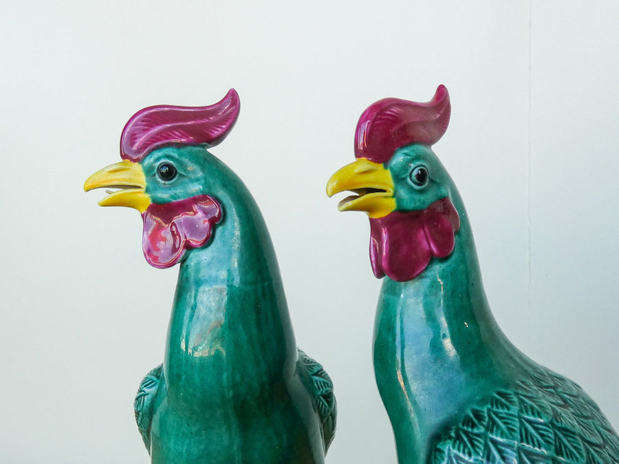 Pair of Festive Holiday Birds