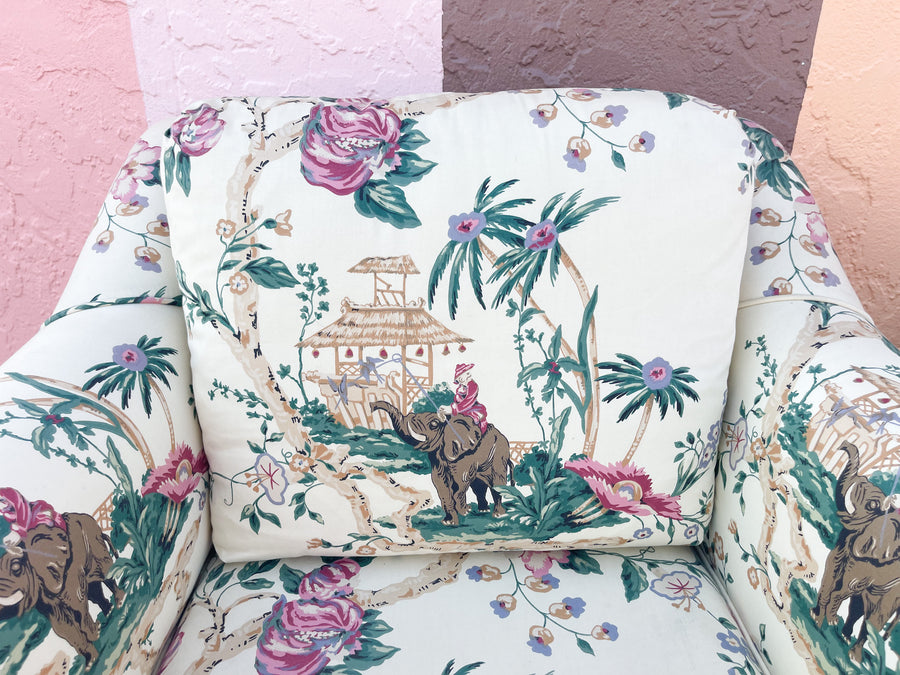 Pair of Perfect Pagoda Upholstered Chairs