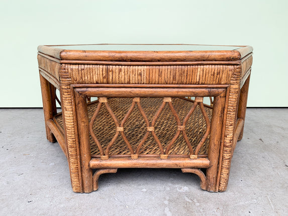 Island Style Rattan Octagon Coffee Table