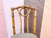 Set of Six Italian Rattan Dining Chairs