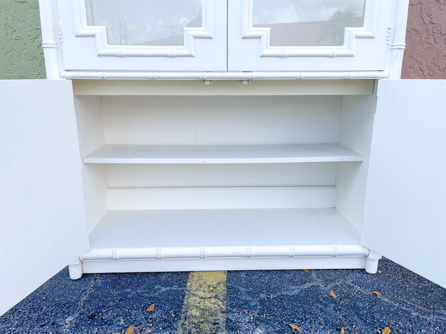 Palm Beach Chic Faux Bamboo Cabinet