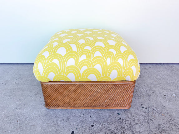 Petite Split Reed Ottoman