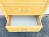 Thomasville Yellow Faux Bamboo Lingerie Chest