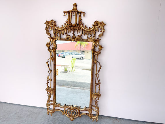 Italian Carved Pagoda Mirror