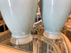 Pair of Sky Blue Lamps with Lucite Base