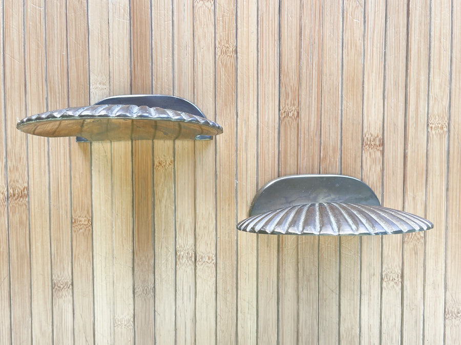 Brass Seashell Bookends