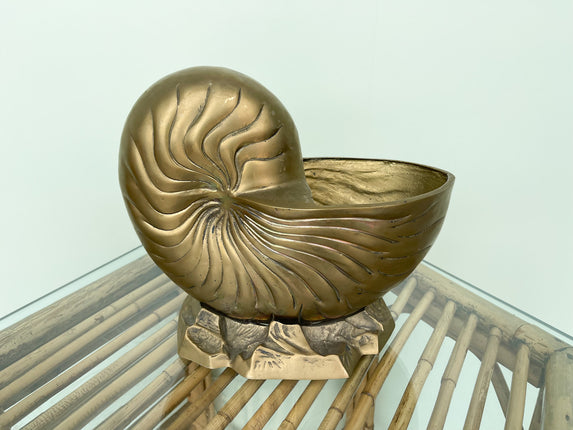 Brass Shell Cachepot