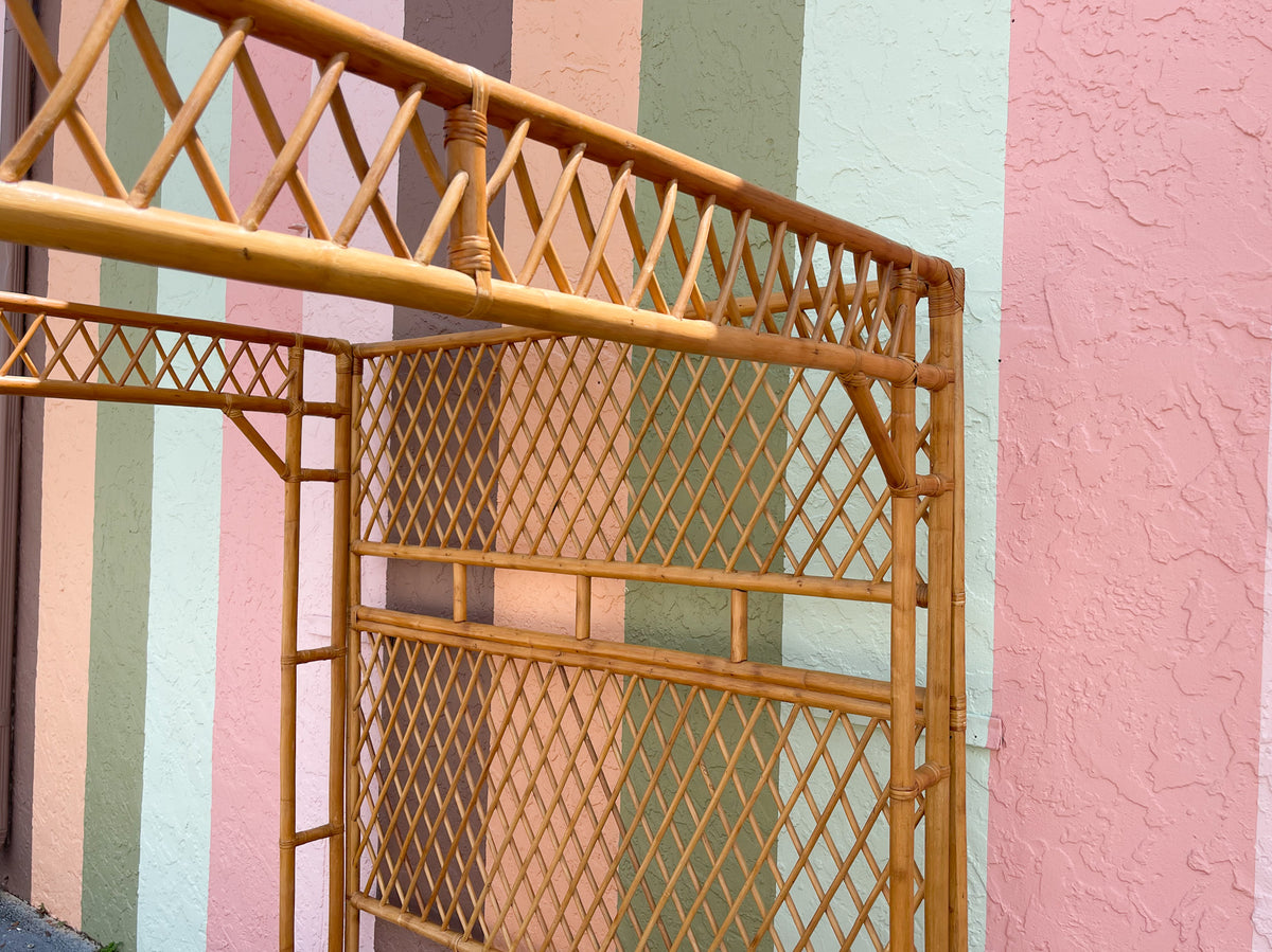 Fab Rattan Queen Canopy Bed