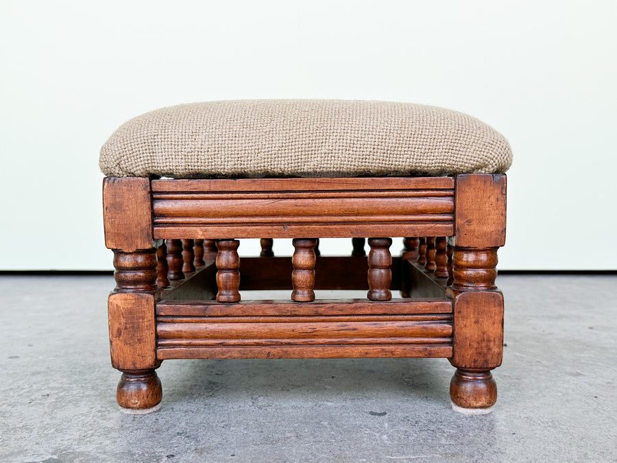 Warehouse Wednesday Sale: Hibiscus Embroidered Foot Stool