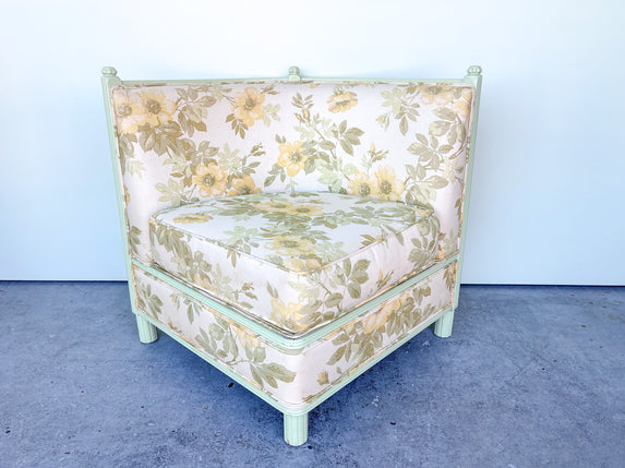 Granny Chic Floral Corner Chair