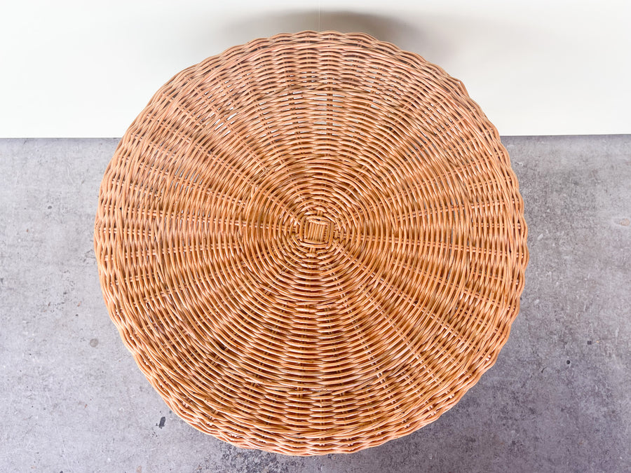 Pair of Wicker Side Tables