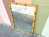 Hand Painted Rattan Mirror