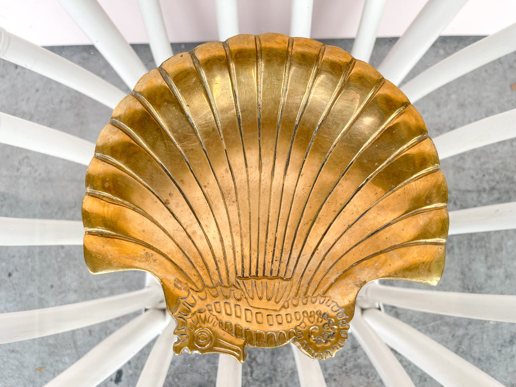 Brass Seashell and Seahorse Tray