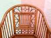 Pair of Tortoiseshell Rattan Brighton Style Chairs