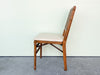 Set of Four Faux Bamboo and Cane Folding Chairs