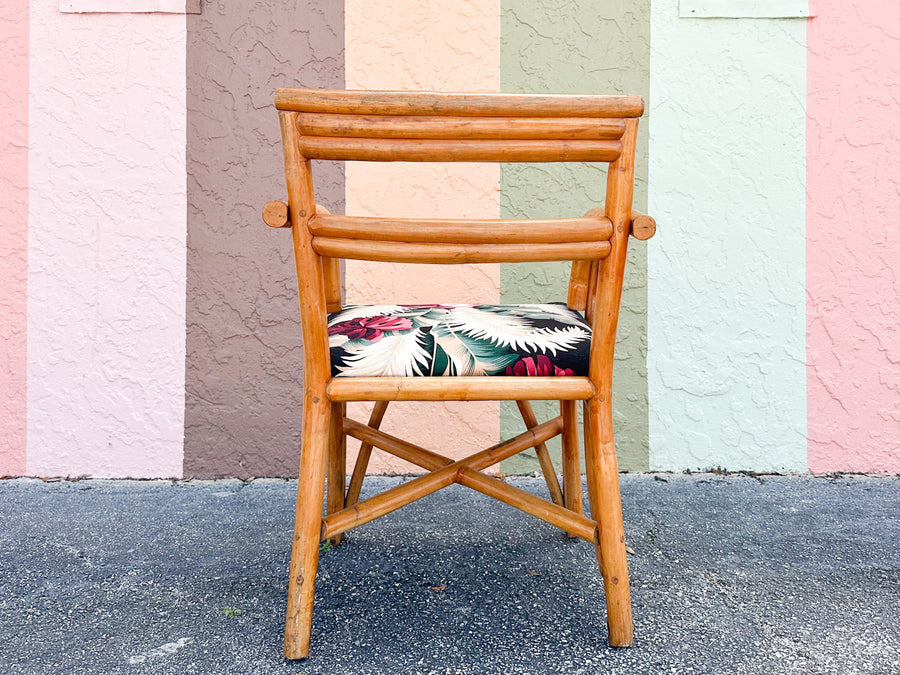 Warehouse Wedneday: Set of Four Old Florida Rattan Dining Chairs