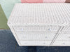 Braided White Rattan Triple Dresser
