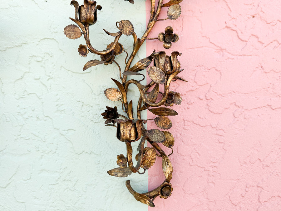 Pair of Italian Tole Wall Sconces