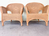 Pair of Wicker Arm Chairs