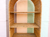 Large Rattan Arch Etagere