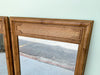 Pair of Faux Bamboo and Seagrass Mirrors