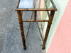 Long Regency Style Faux Bamboo Console