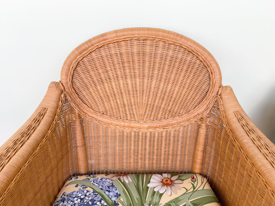 Pair of Wicker Chic Arm Chairs