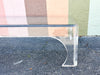 Large Modern Glam Lucite Coffee Table