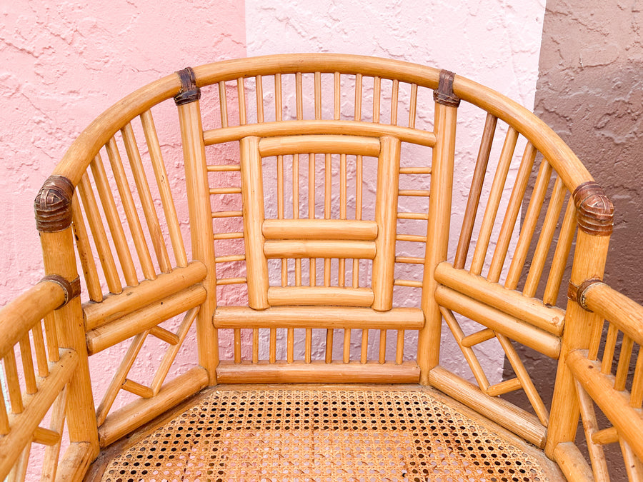Pair of Brighton Style Rattan Chairs