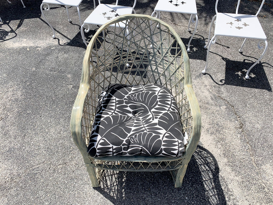 Pair of Webspun Club Chairs