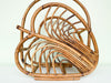 Palm Frond Rattan Magazine Rack