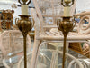 Pair of Skinny Brass Urn Lamps
