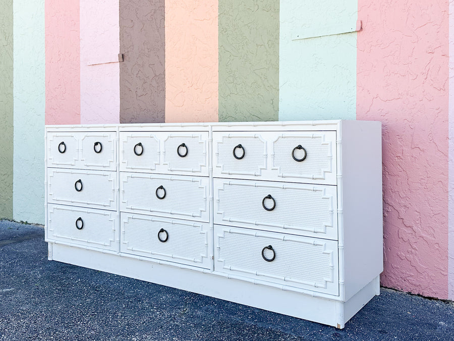 Palm Beach Chic Faux Bamboo Dresser
