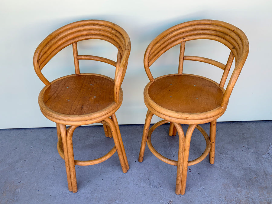 Pair of Cute Coastal Bar Stools