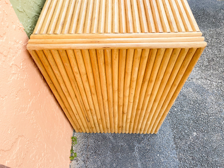 Oversized Split Bamboo Nightstand