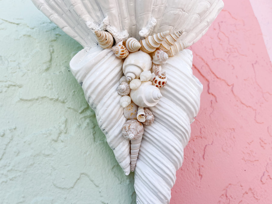 Pair of Shellgance Wall Sconces