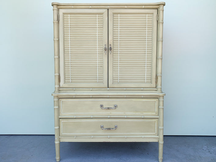 Henry Link Faux Bamboo Armoire