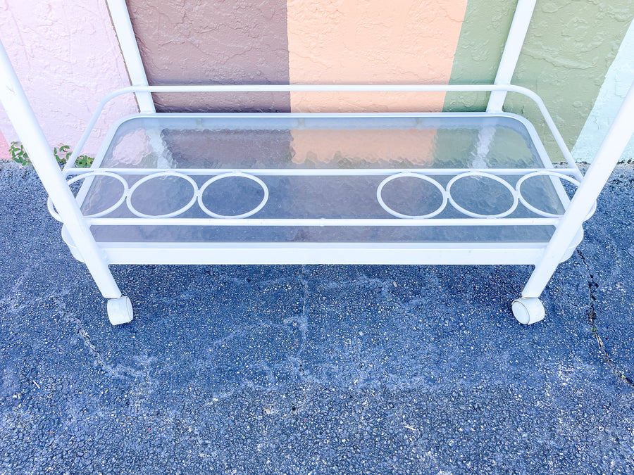 70s Chic Outdoor Bar Cart