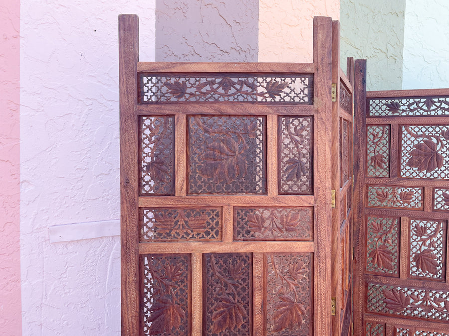 Moroccan Chic Four Panel Screen