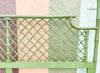 Ficks Reed Green Lattice King Headboard